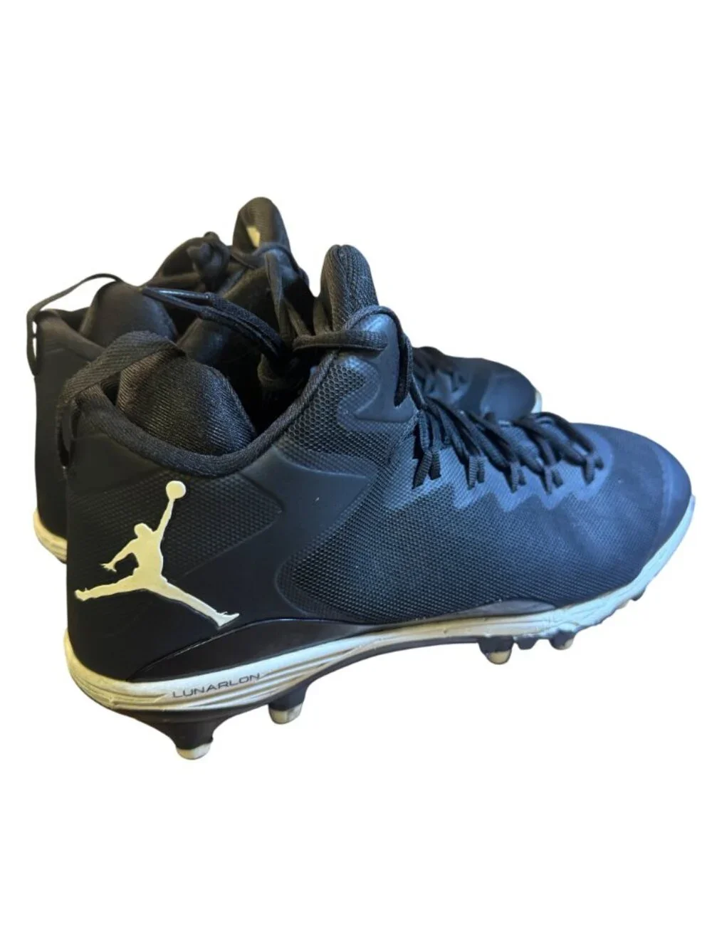 Jordan SuperFly 3 TD Men Size 12 Black White Cleats 719548-010